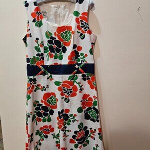 1950s floral dress